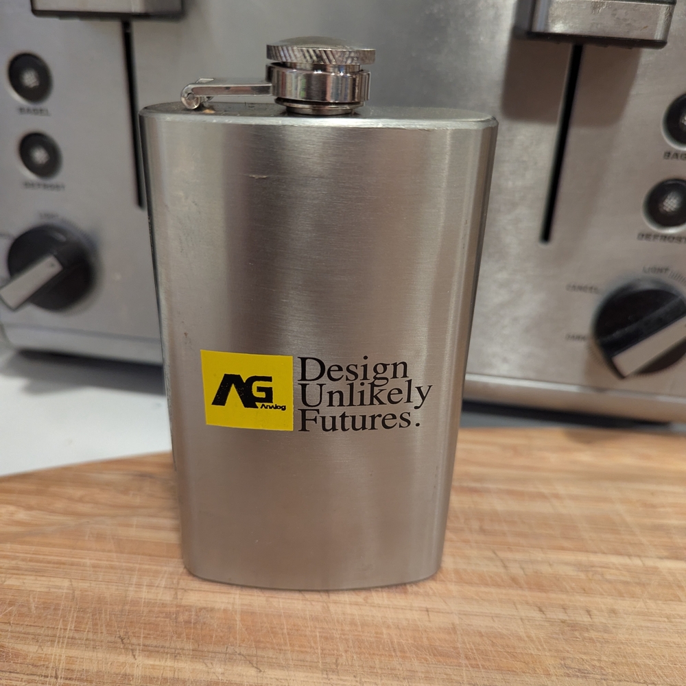 Ag Analog Burton Snowboards Stainless Steel Flask